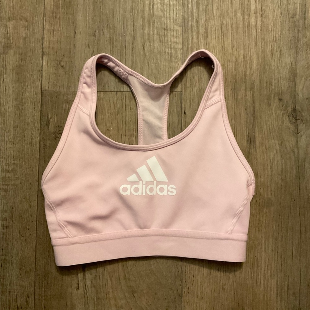 Adidas Womens Pink Sports Bra Size XS